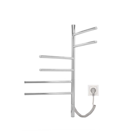 Полотенцесушитель электрический Vincea VTD-1S2CE 43х80, хром, таймер