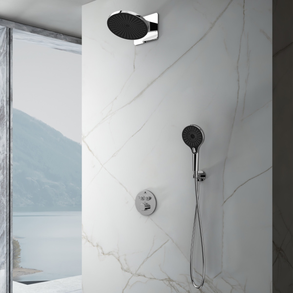 Душевой комплект Inspire VSFW-3I22MT5CH встраиваемый, термостат, двухрежимный, хром