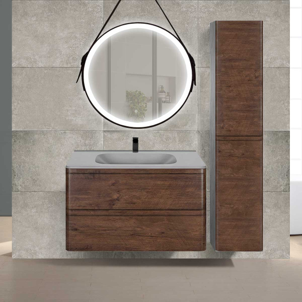 База под раковину Vico 800 подвесная, 2 выкатных ящика soft close, R.Wood