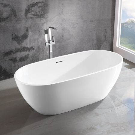 Ванна акриловая Vincea VBT-408-1800, 1800*815*580, цвет белый, щелевой перелив