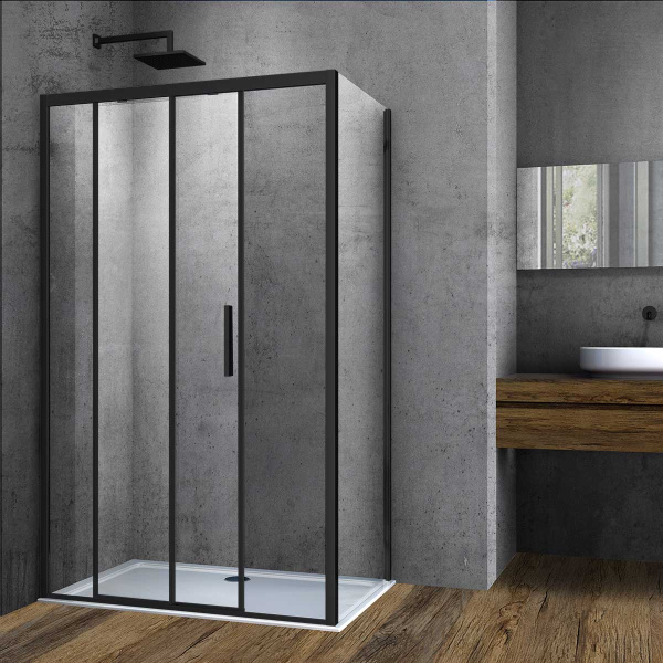 Душевой уголок Soft VSR-3SO9011CLB, 1100*900, черный, стекло прозрачное Душевой уголок Soft VSR-3SO9011CLB, 1100*900, черный, стекло прозрачное