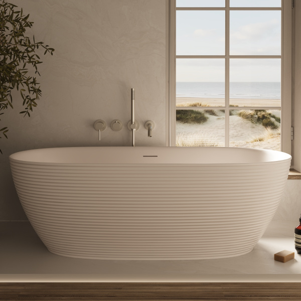 Ванна акриловая Vincea VBT-701-1700MW, 1700*800*585, цвет белый мат., щелевой перелив, слив белый