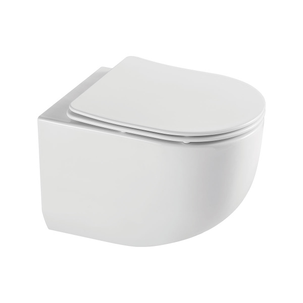 Унитаз подвесной Globo VT1-52T Tornado, цвет белый, ультратонкое soft-close сиденье