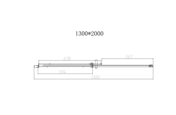 Душевая дверь Dice VDS-4D130CLB, 1300, черный, стекло прозрачное Душевая дверь Dice VDS-4D130CLB, 1300, черный, стекло прозрачное