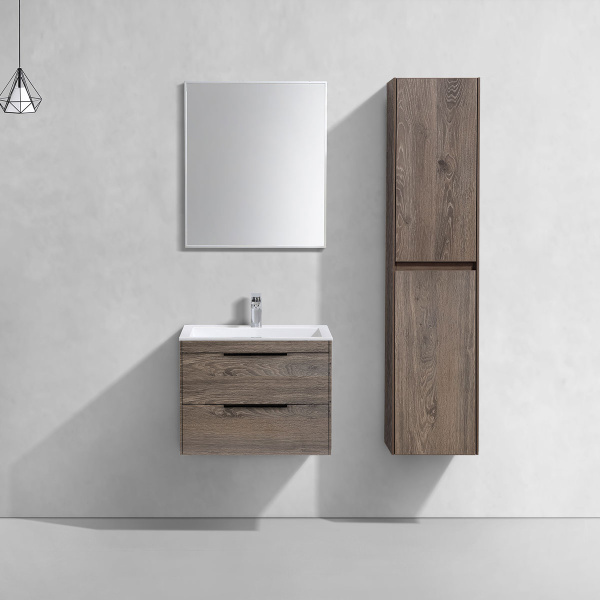 База под раковину Chiara 2D 600 подвесная, 2 выкатных ящика soft-close, R.Oak