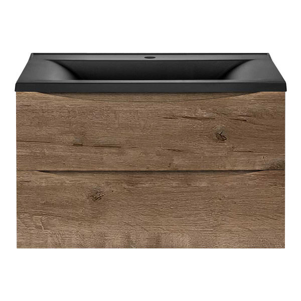 База под раковину Mia 800 подвесная, 2 выкатных ящик soft close, V.Oak