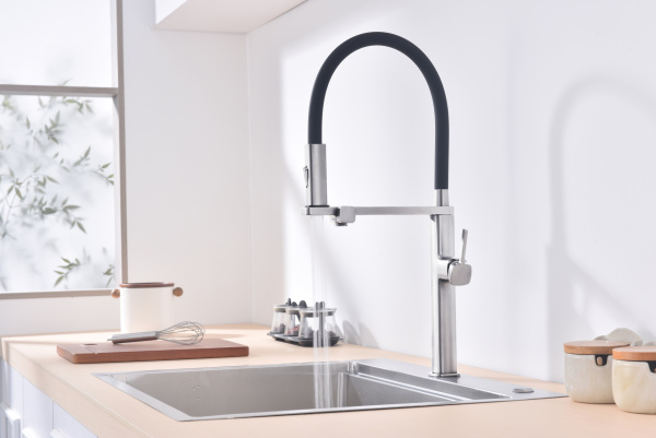 Смеситель для кухни Vincea VKF-119CH, хром