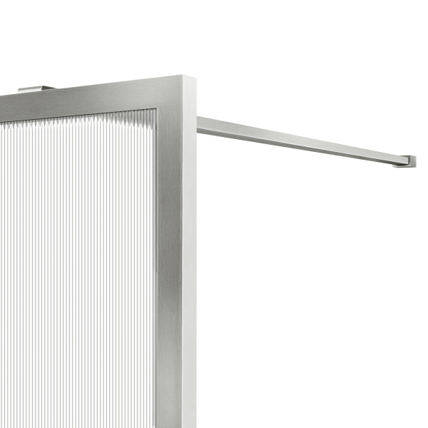 Душевая перегородка Волк-Ин (Walk-In) VSW-1HP900FLBN, 900*2000, брашированный никель, стекло рифленое