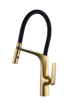 Смеситель для кухни Vincea VKF-115BG, брашированное золото