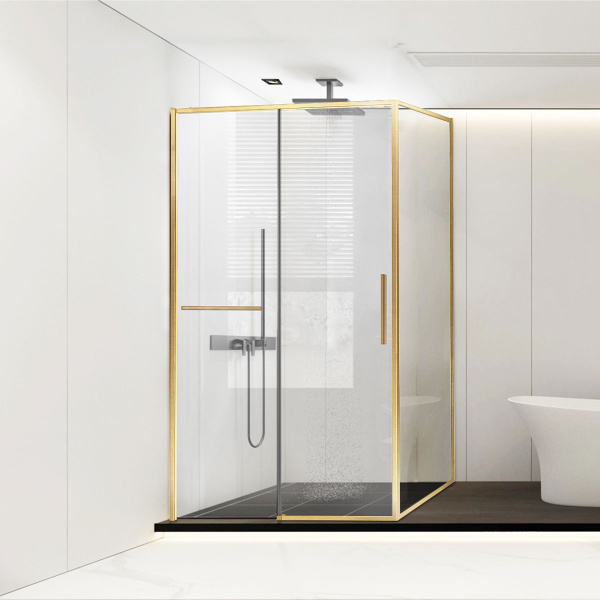 Душевой уголок Slim Soft VSR-1SS9014CLG, 1400*900, брашированное золото, стекло прозрачное Душевой уголок Slim Soft VSR-1SS9014CLG, 1400*900, брашированное золото, стекло прозрачное