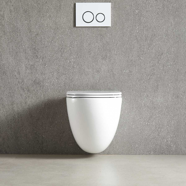 Унитаз подвесной Bien VT1-51T Tornado, цвет белый, ультратонкое soft-close сиденье