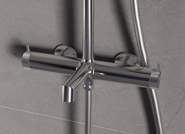 Душевая стойка Rim VSFS-2RM1CH с изливом, хром