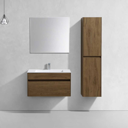 База под раковину Кьяра (Chiara) 800 подвесная, 1 выкатной ящик микролифт, T. Oak