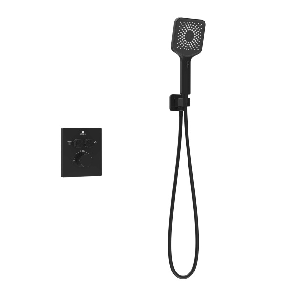 Душевой комплект Inspire VSFW-3I21MT4MB встраиваемый, термостатический, двухрежимный, черный