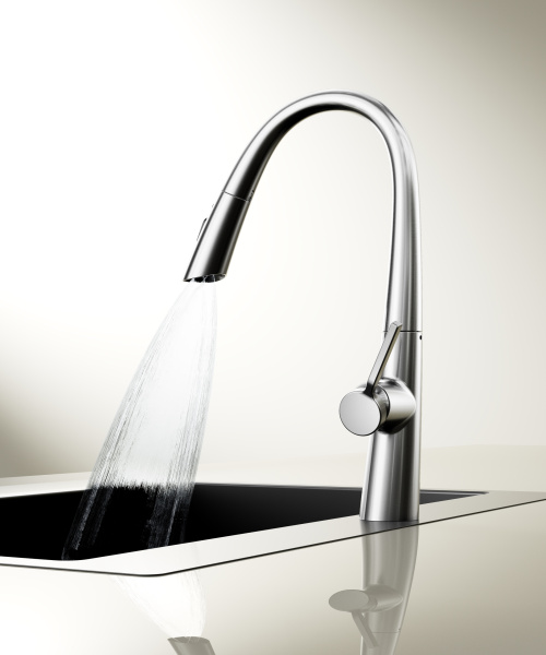 Смеситель для кухни Vincea VKF-176CH, хром