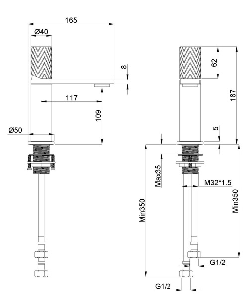 Смеситель для раковины Alto VBF-6AL1CH, хром