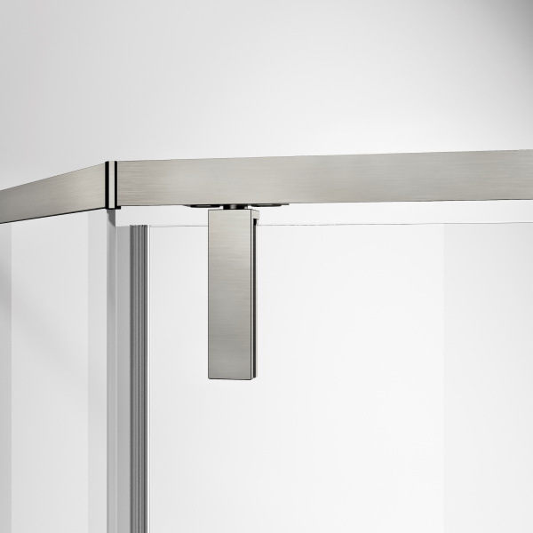 Душевой уголок Слим-Н (Slim-N) VSP-4SN900CLBN, 900*900, брашированный никель, стекло прозрачное