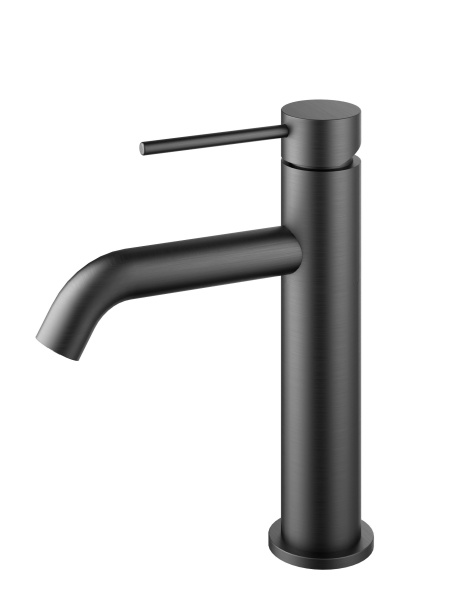 Смеситель для раковины City VBF-2C1GM однорычажный, вороненая сталь