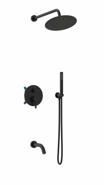 Душевой комплект Villa VSFW-1VL3MB встраиваемый, 3 режима, черный