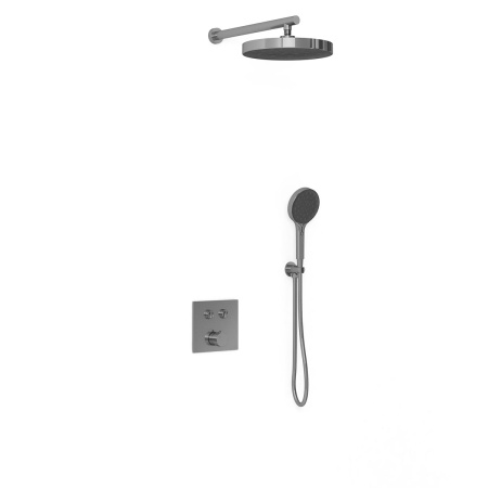 Душевой комплект Инспаер (Inspire) VSFW-4I212GM встраиваемый, двухрежимный, вороненая сталь
