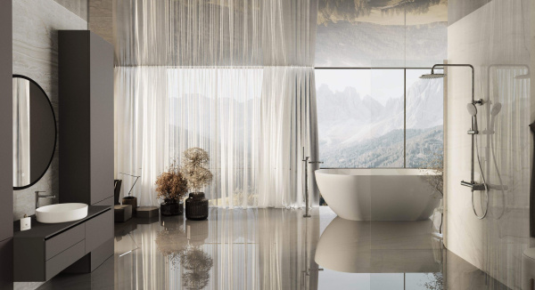 Душевая стойка Rondo VSFS-1R0CH без излива, хром