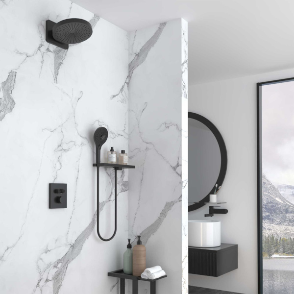 Душевой комплект Inspire VSFW-3I21MT1RMB встраиваемый, термостатический, двухрежимный, черный