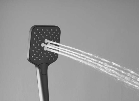 Душевая стойка Некст (Next) VSFS-1N1TBG термостатическая с изливом, 25см верх душ, брашированное золото