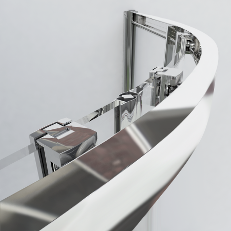 Душевой уголок Garda VSQ-1G900CH, 900*900, хром, стекло шиншилла 