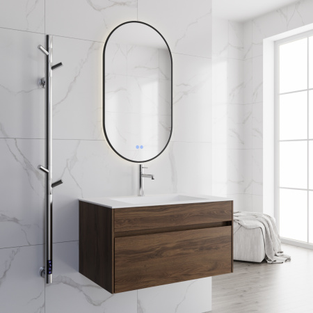 База под раковину Кьяра (Chiara) 800 подвесная, 1 выкатной ящик микролифт, Дуб Чарльстон (C.Oak)