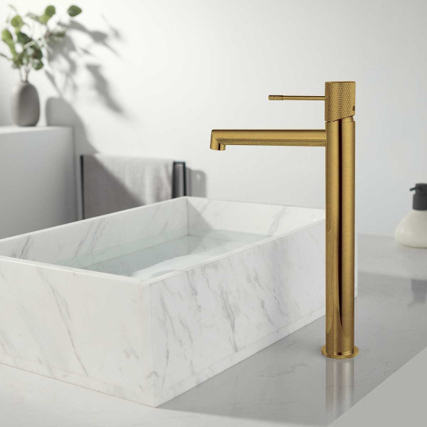 Смеситель для раковины Desire VBF-1D2BG однорычажный, брашированное золото Смеситель для раковины Desire VBF-1D2BG однорычажный, брашированное золото