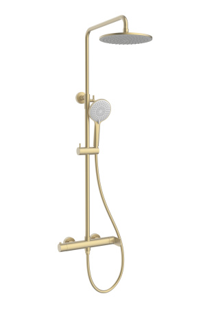Душевая стойка Рондо (Rondo) VSFS-1R0BG без излива, брашированное золото