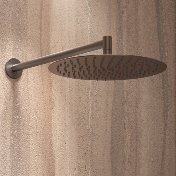 Душевой комплект Aura VSFW-6AU1GM встраиваемый, 2 режима, 30см S304 верх душ, вороненая сталь