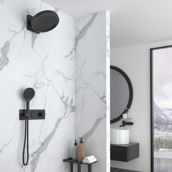 Душевой комплект Inspire VSFW-422TI3MB встраиваемый, термостатический, двухрежимный, черный