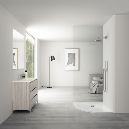 из искусственного камня  VST-4SQ9012W-L,1200*900*25, белый матовый, левый