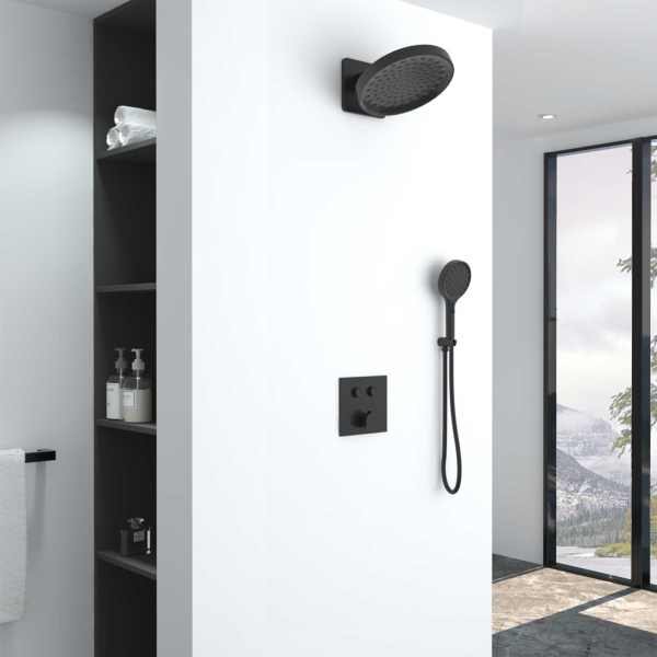 Душевой комплект Inspire VSFW-421I3MB встраиваемый, двухрежимный, черный