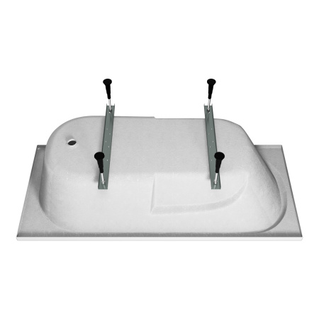 Ванна акриловая Vincea VBT-2A170-LG с ножками 1700*750*480, пристенная, цвет белый