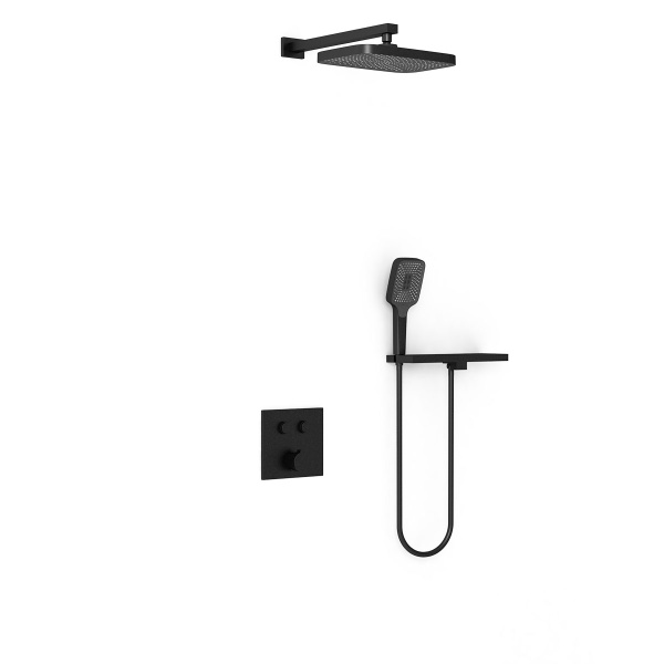 Душевой комплект VSFW-4211RMB встраиваемый, двухрежимный, черный