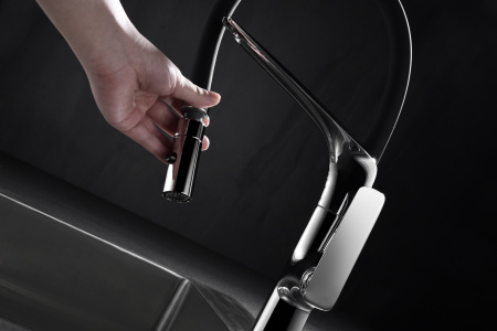 Смеситель для кухни Vincea VKF-115CH, хром