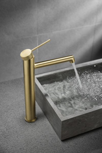 Смеситель для раковины VBF-2RM2BG однорычажный, брашированное золото