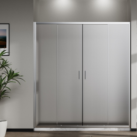 Душевая дверь Сити (City) VDS-5CT2170MT, 1700, хром, стекло текстурное